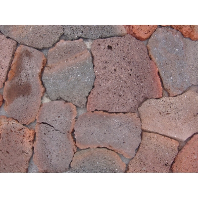 Brown\red lava paver LR2021